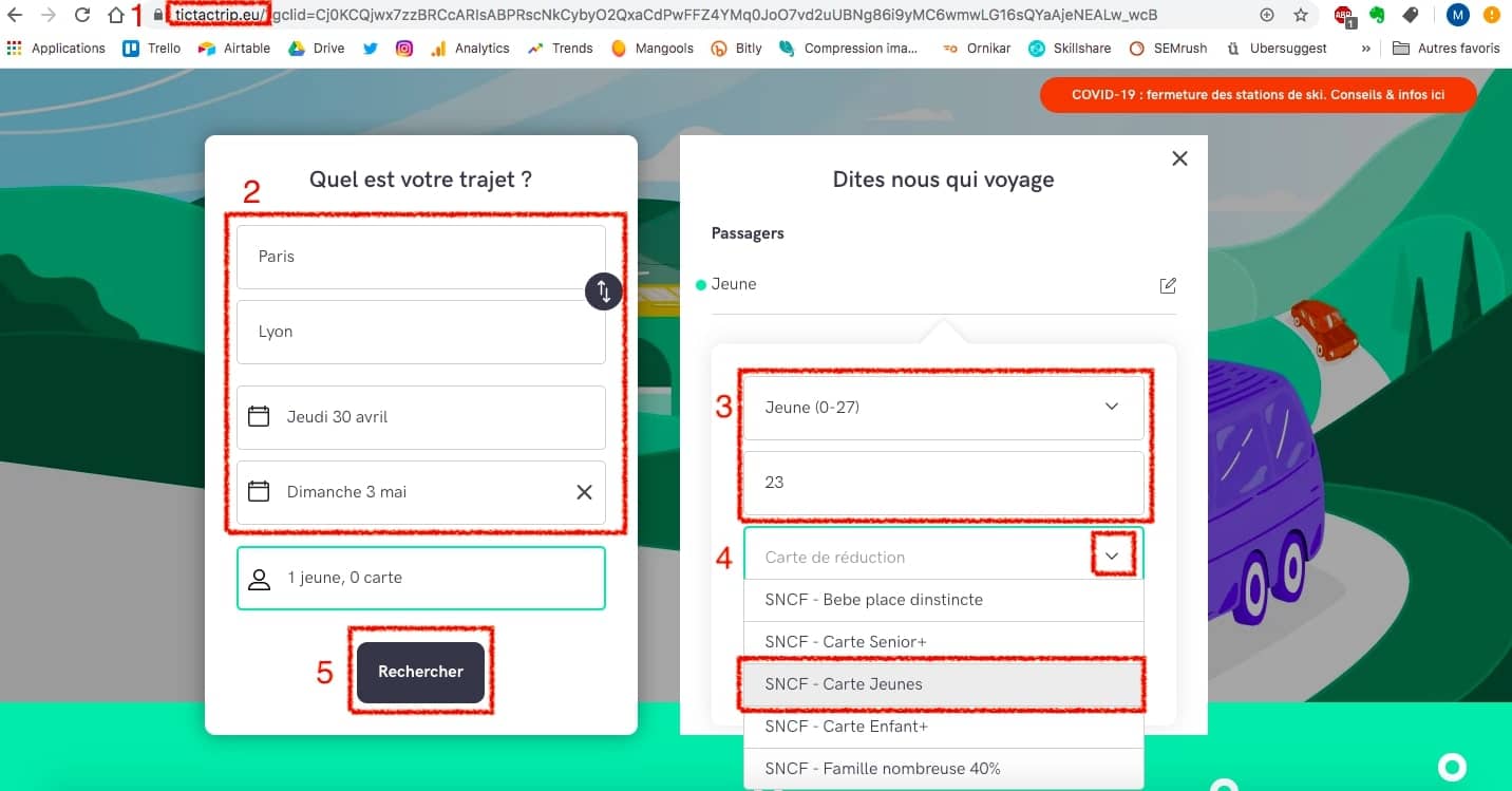 FAQ Bons plans SNCF - carte de reduction